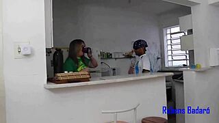 Invited my mature neighbor to celebrate victory with me