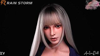 Hannah, blonde police slut, strips naked in uniform