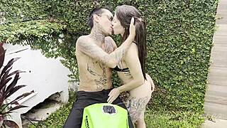 pati novinha, couldn't resist, huh? ended up banging hard with bike owner