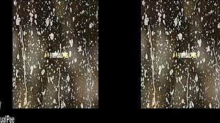 Brunette Splashes With Piss Boldly