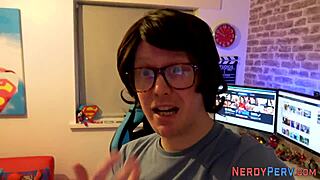 Newbie slut tricks nerd into getting a quick handjob