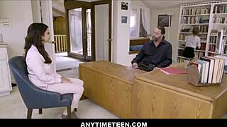 anytimeteen lets me freeuse teen employee cierra bell at work