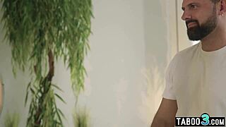 Petite Candie Luciani's massage ends in unexpected anal play