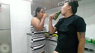 Hey, doesn't that cucumber look tasty, wanna try?