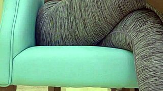 teen babe teases sugar daddy with tight leggings in photoshoot