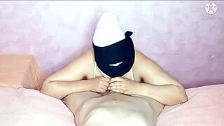 Big ass Arab wife gets hot anal action with Latina and Asian amateurs in wild sex party