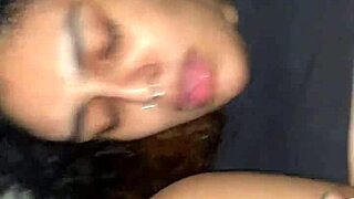 Gym workout ends with hot blowjob before party