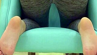 teen babe teases sugar daddy with tight leggings in photoshoot