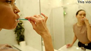 Kristina Starts Her Morning in Bedroom and Shower