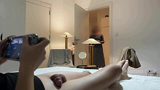 Stepmom and I prepare dinner while husband relaxes outdoors