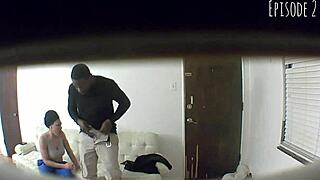 Spy Cam Series Ep2 Captures Ebony Blowjob And Cum In Mouth.