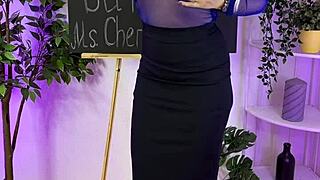 Sexual Wellness Butt Plug See Through Glasses Heels Nylon Lingerie Mature