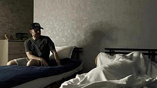 Brothers Prank Stepsister, Jerk Off to Her Pussy, Frame Her Ass