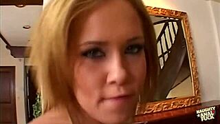 Big Ass Blonde Is A Master At Deepthroating His Huge Cock