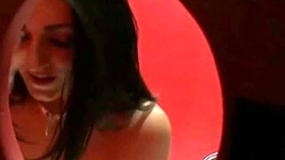 slut sophie dee gags on cock at the glory hole