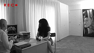 Black babe nyomi banxxx pounded by white cock