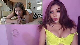 Petite stepsister cheats with stepbrother in sex lessons