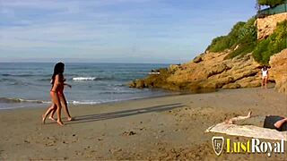 Women with Nice Bodies Get Fucked in the Sand