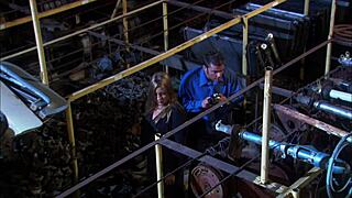 The Agent Couple Fuck Quick in the Stolen Auto Parts Warehouse