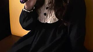 japanese babe on first remote vibe date gets soaked. can't resist and cuts date short