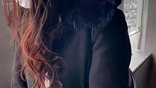 japanese babe on first remote vibe date gets soaked. can't resist and cuts date short