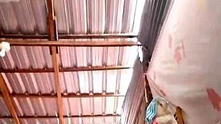 latina masturbates her pussy solo in homemade scene