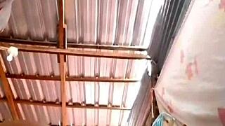 latina masturbates her pussy solo in homemade scene