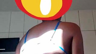 my young wife shaking her ass to funk music, teasing the husband