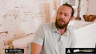 laney grey struggles to fit her stepbrother's huge dick in tight lingerie