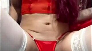 hey, mama noel slut bangs every hole with dildo till squirt