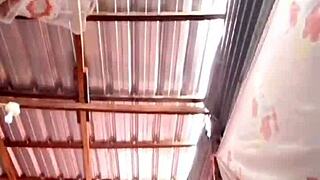 latina masturbates her pussy solo in homemade scene