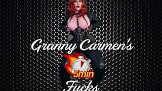 Granny Carmen Rocks Wild Fingering Session