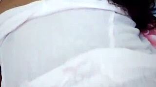 latina masturbates her pussy solo in homemade scene