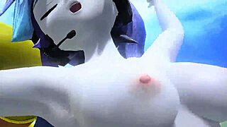 Hatsune Miku dances nude with big tits