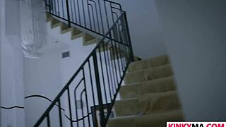 How does Vanessa Cage stretch out with her stepson so sultry?