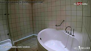 Meli-Deluxe says, Stop cooking and fuck me, that's my dirty hobby! with her big tits, blowjob skills, and tattooed brunette charm.