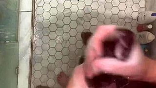 Stepbrother Tries Convincing Stepsisters To Try Anal In Shower With Huge Dick