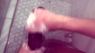 Stepbrother Tries Convincing Stepsisters To Try Anal In Shower With Huge Dick