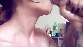 Naughty Bitch Sucks My Dick and Gets Drooling Cum?