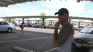 lilly carter sucking a massive cock in bed with stockings. cougar heels drive wild!