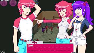 Step sister bent over in doggystyle threesome with step bro and best friend.