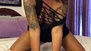 Seducing with Glass Dildo, Blonde Milf Squirts Hard