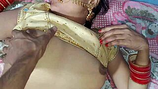 Most beautiful married bhabhi gives an unforgettable wedding blowjob.