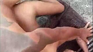 Bolt Jones invites 18-year-old Angel Ferraz to Brazil's nudist beach for public sex in front of everyone! 😍