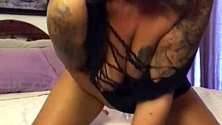 Seducing with Glass Dildo, Blonde Milf Squirts Hard