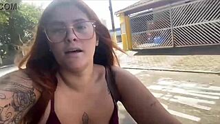 Bike Ride Without Panties Leaves Pussy Sweaty
