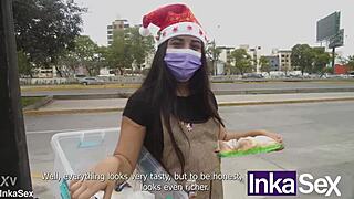 STEPSISTER GETS DICK AS CHRISTMAS GIFT ON EVE