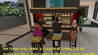 swingers couple join group fun