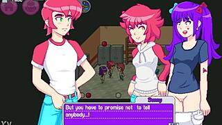 Step sister bent over in doggystyle threesome with step bro and best friend.