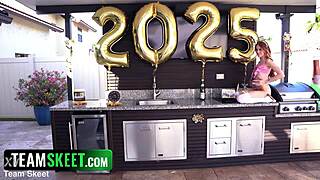 Monster Cock Starts New Year Deep Inside Pussy